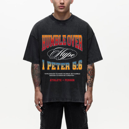 Humble Over Christian Washed T-Shirt