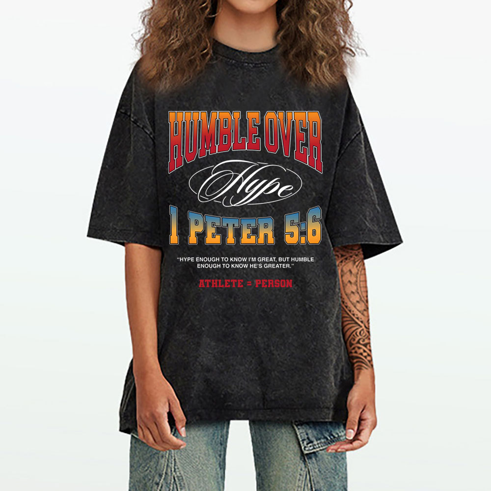 Humble Over Christian Washed T-Shirt
