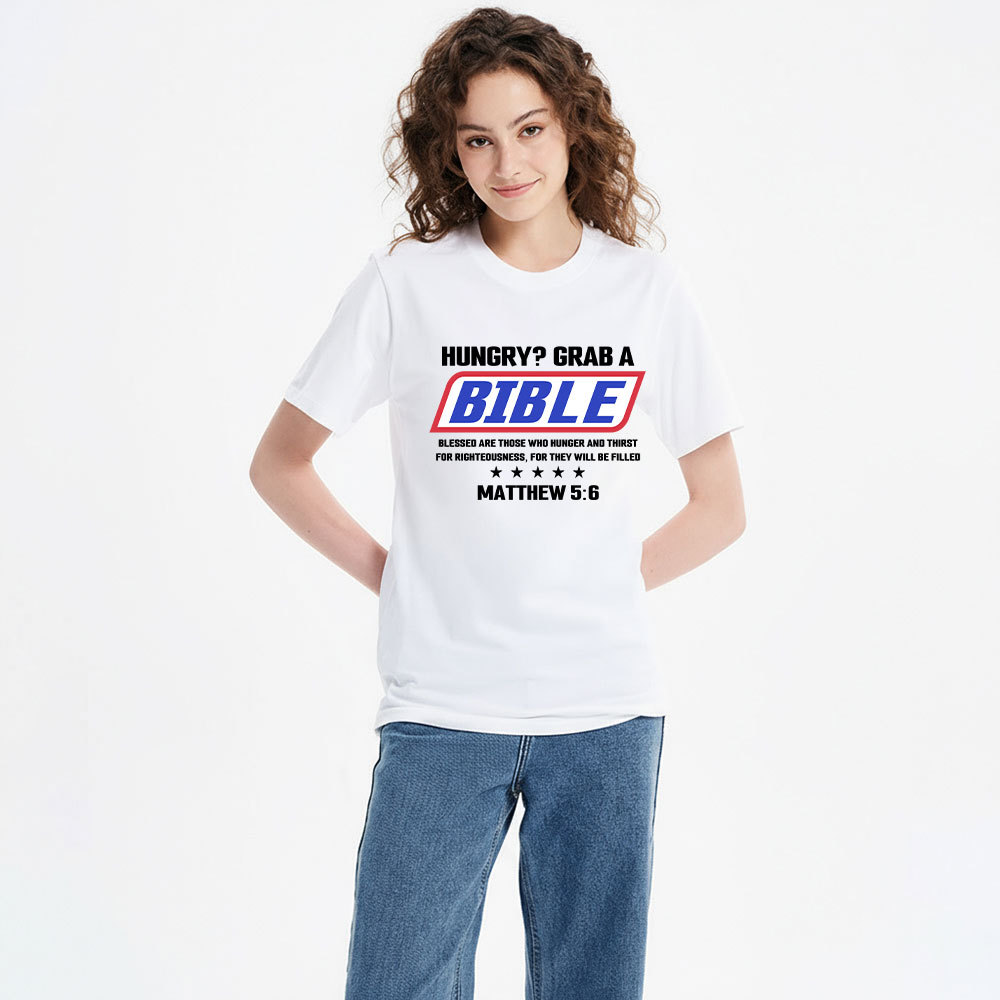 Hungry Grab A Scripture Christian T-Shirt