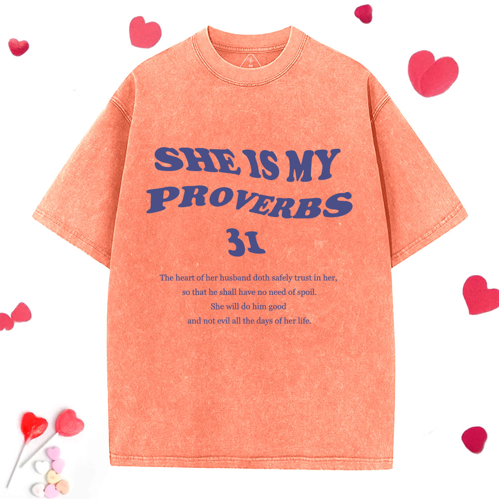 Husbands Love Your Wives Christian Washed T-Shirt