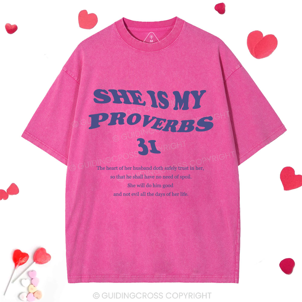 Husbands Love Your Wives Christian Washed T-Shirt