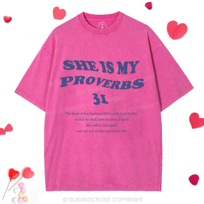 Husbands Love Your Wives Christian Washed T-Shirt