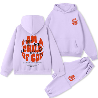 I Am A Child Of God Christian Premium Fleece Hoodie Set