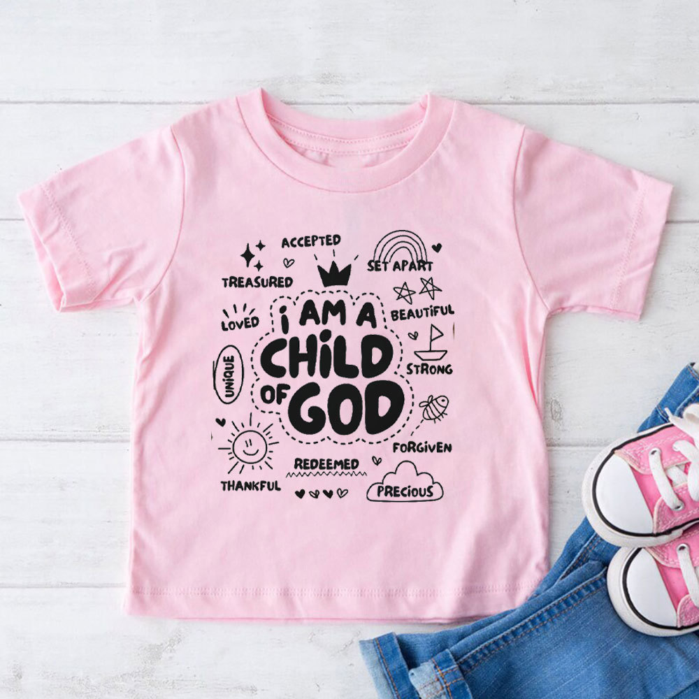 I Am A Child Of God Christian Kids T-Shirt