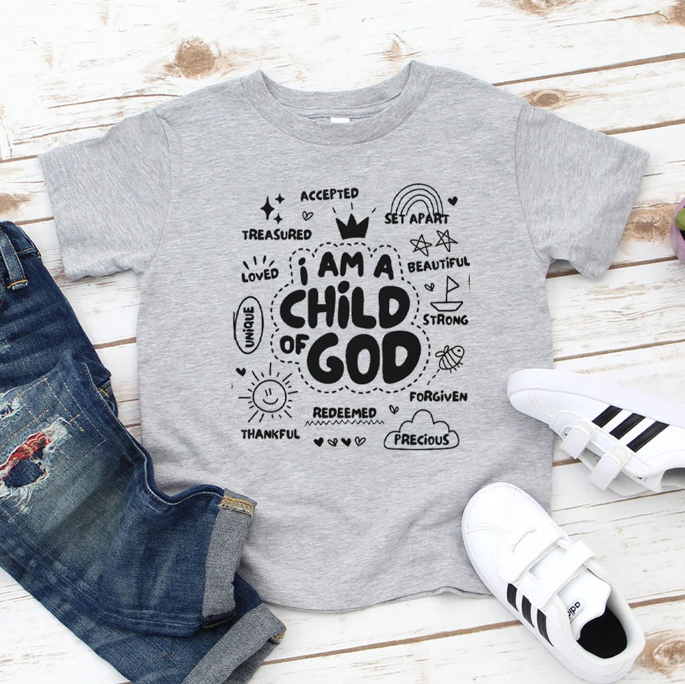 I Am A Child Of God Christian Kids T-Shirt