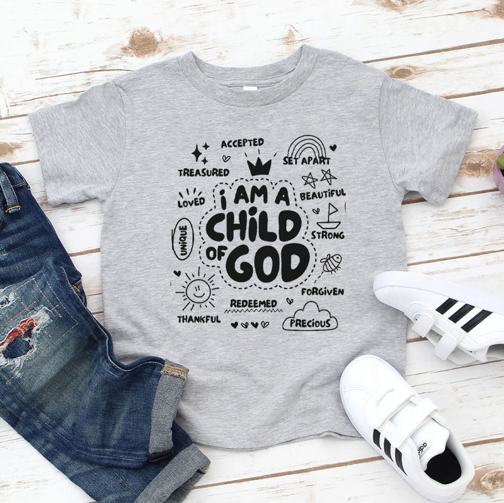 I Am A Child Of God Christian Kids T-Shirt