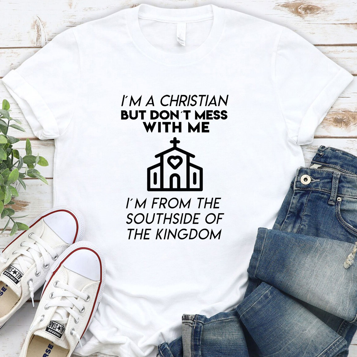 I Am A Christian But Do Not Mess With Me Christian T-Shirt