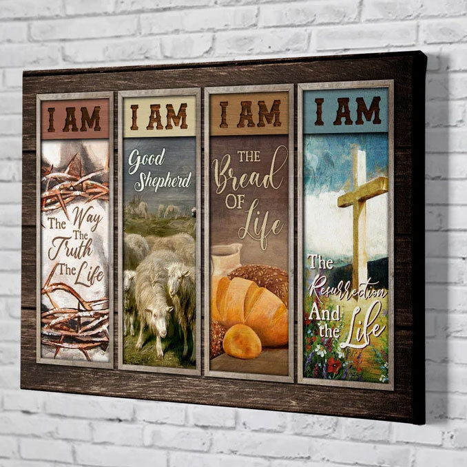 I Am Good Shepherd Canvas Wall Art
