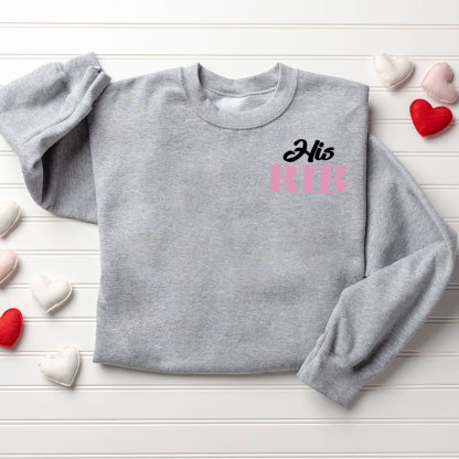 I Am Her Adam I Am His Rib Christian Couple Sweatshirt