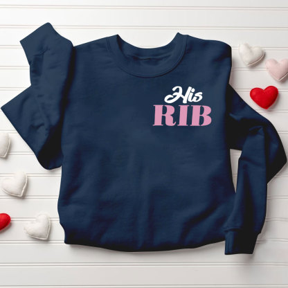 I Am Her Adam I Am His Rib Christian Couple Sweatshirt