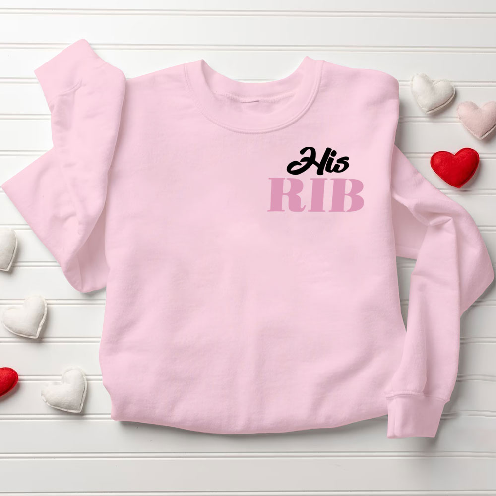 I Am Her Adam I Am His Rib Christian Couple Sweatshirt