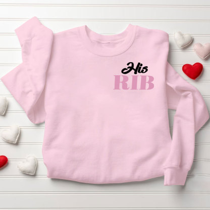 I Am Her Adam I Am His Rib Christian Couple Sweatshirt