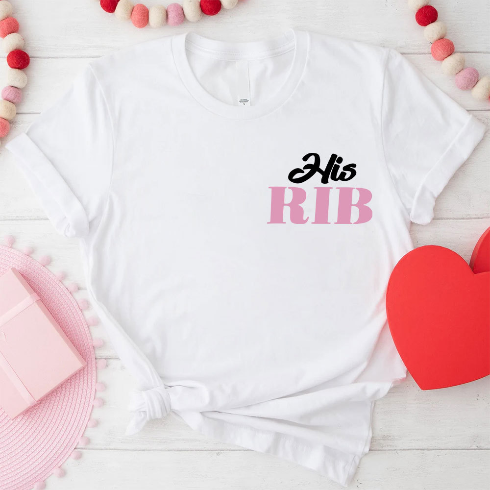 I Am Her Adam I Am His Rib Christian Couple T-shirt