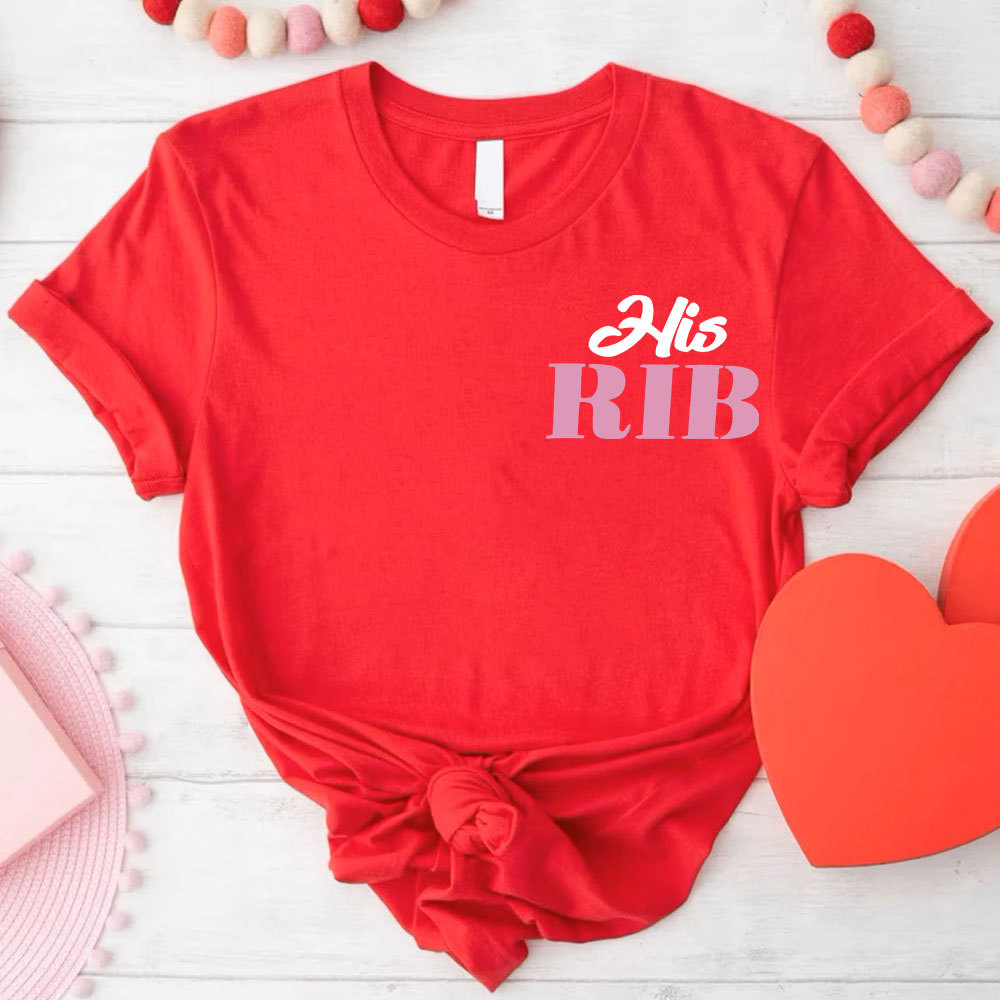 I Am Her Adam I Am His Rib Christian Couple T-shirt