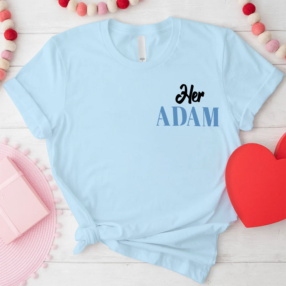 I Am Her Adam I Am His Rib Christian Couple T-shirt