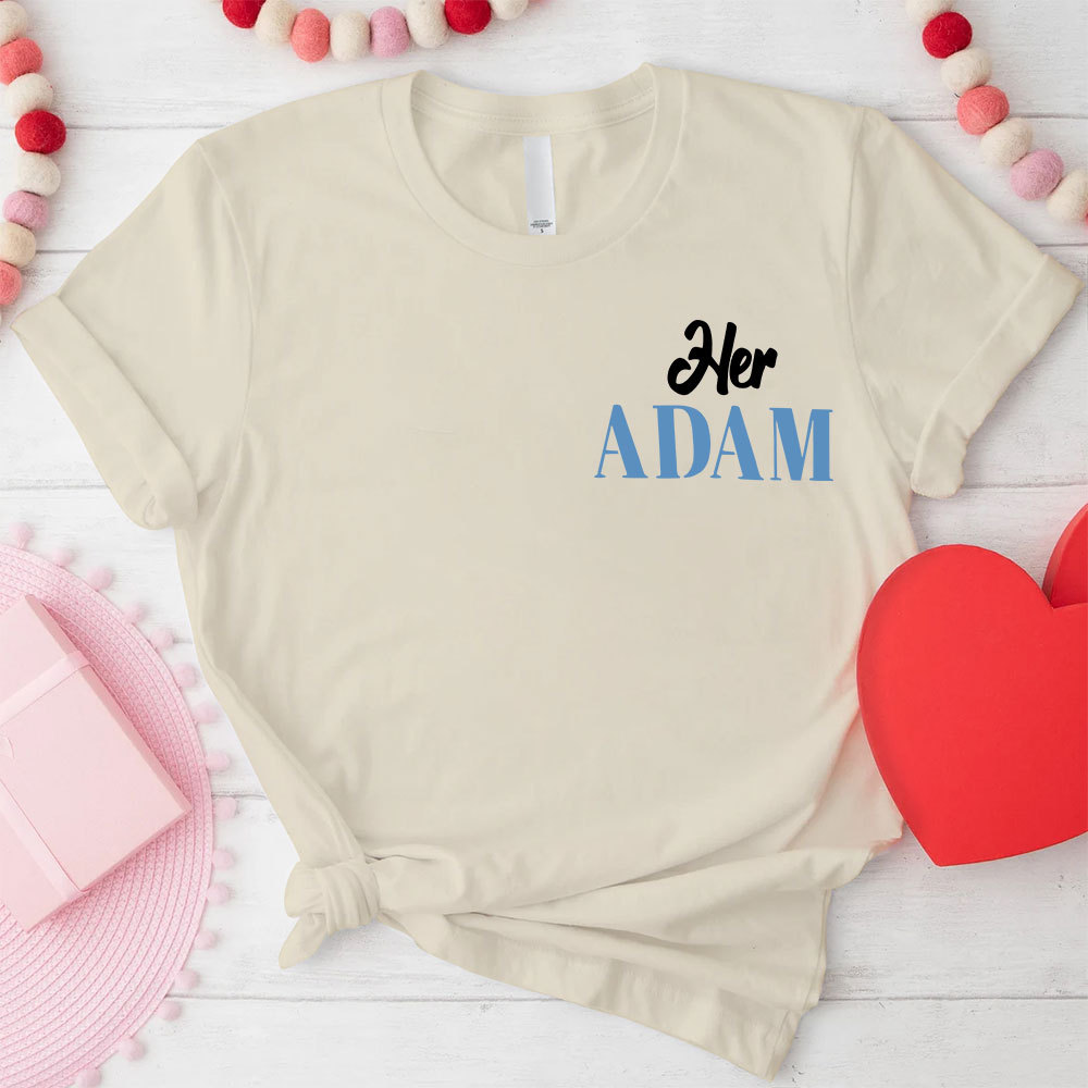 I Am Her Adam I Am His Rib Christian Couple T-shirt