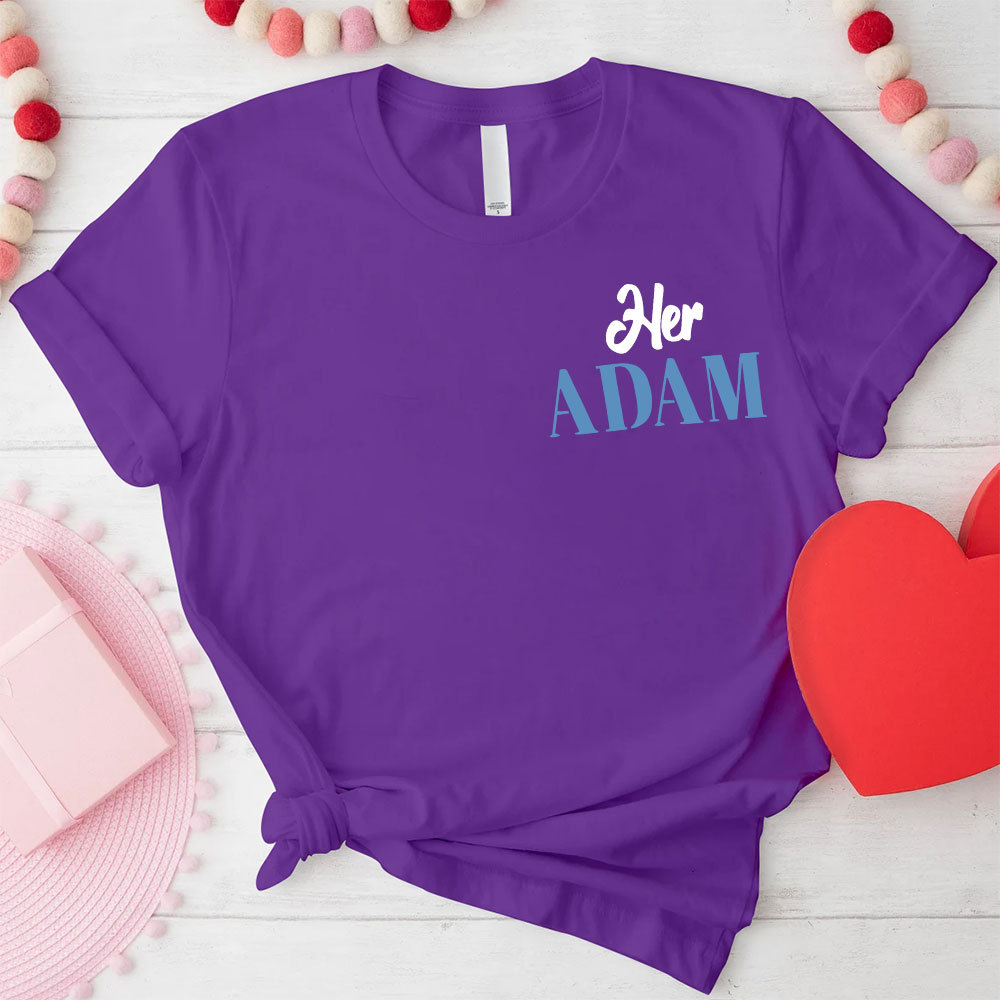 I Am Her Adam I Am His Rib Christian Couple T-shirt
