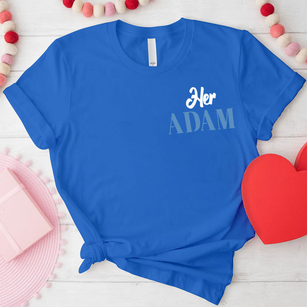 I Am Her Adam I Am His Rib Christian Couple T-shirt