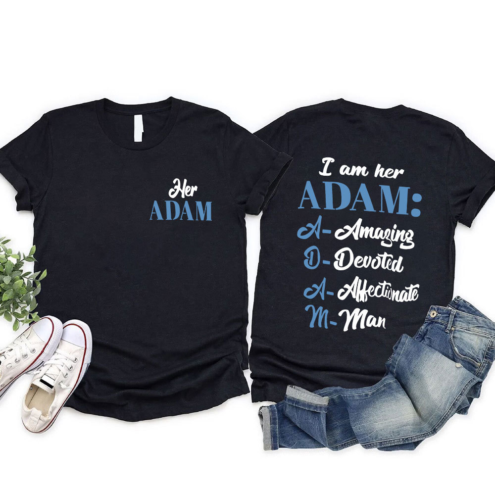 I Am Her Adam I Am His Rib Christian Couple T-shirt