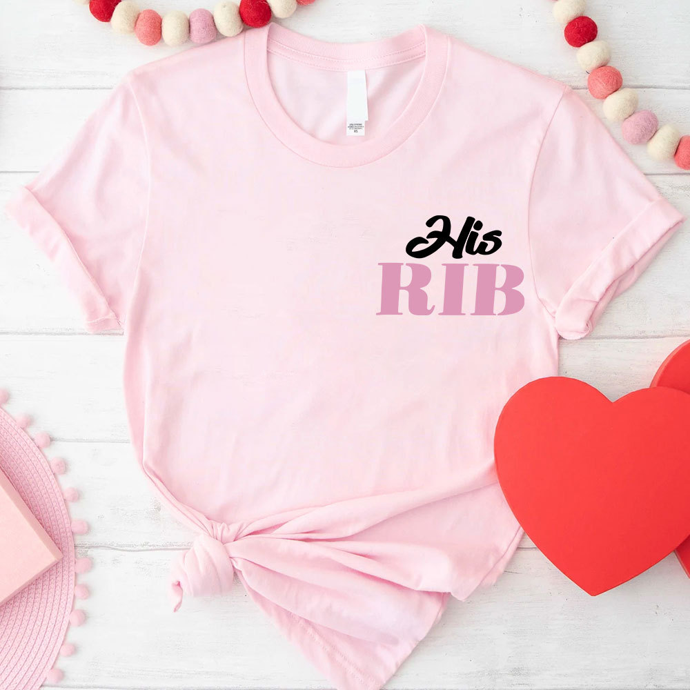 I Am Her Adam I Am His Rib Christian Couple T-shirt