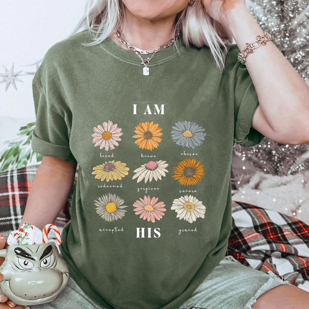 I Am His Christian Washed T-Shirt