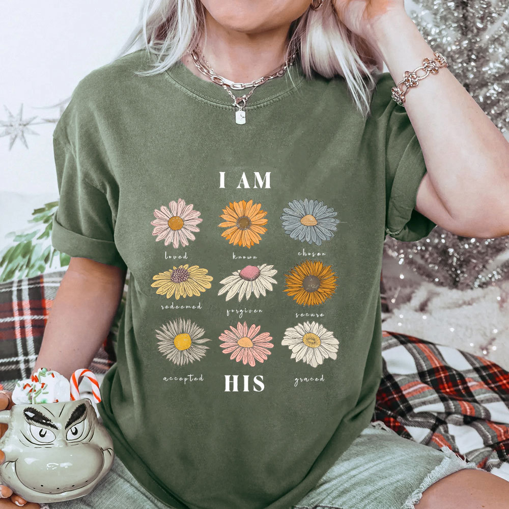 I Am His Christian Washed T-Shirt