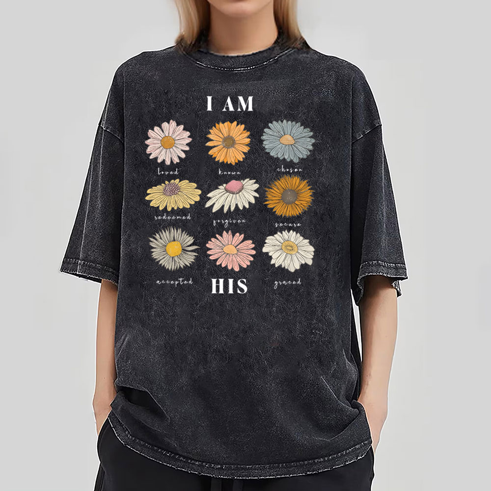 I Am His Christian Washed T-Shirt