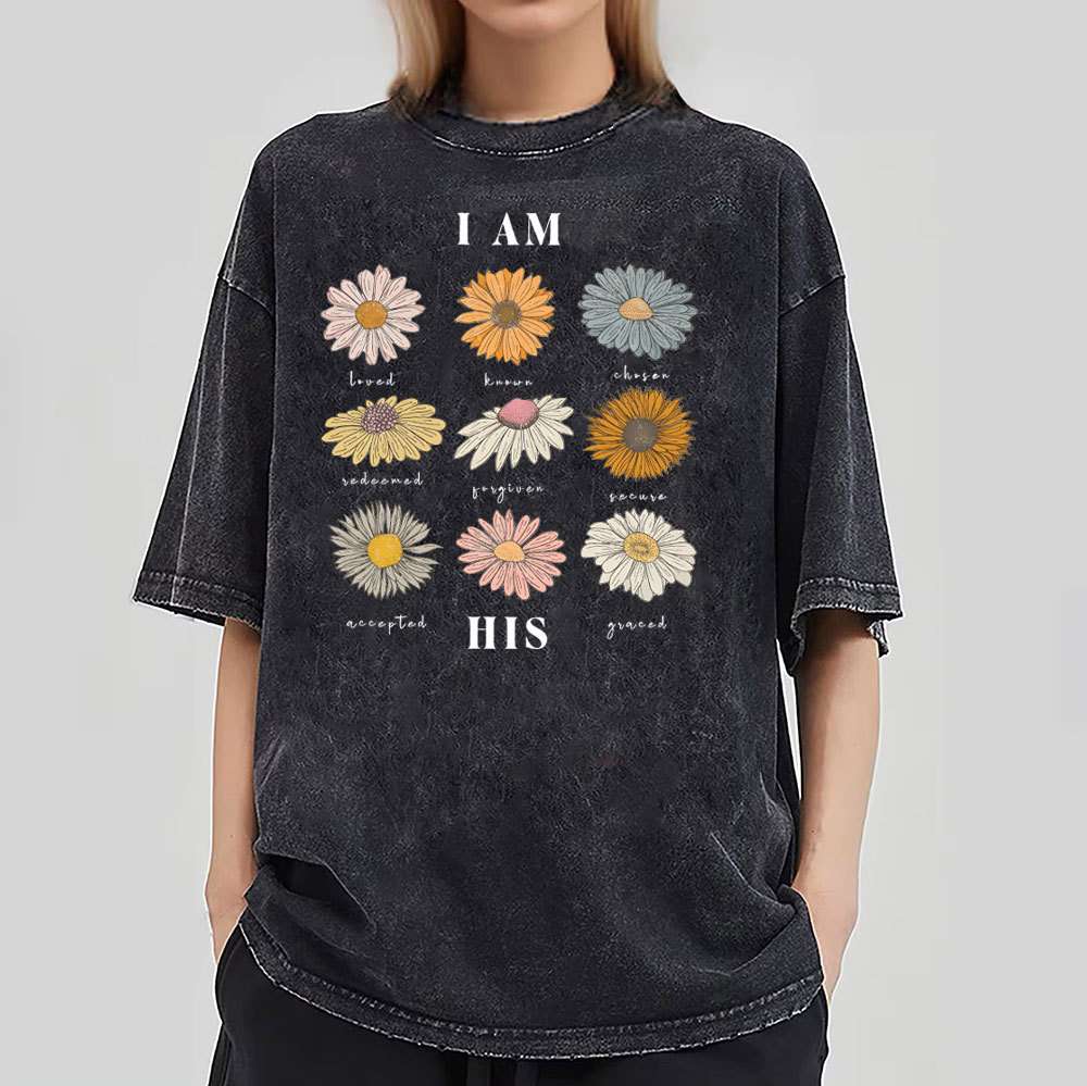 I Am His Christian Washed T-Shirt