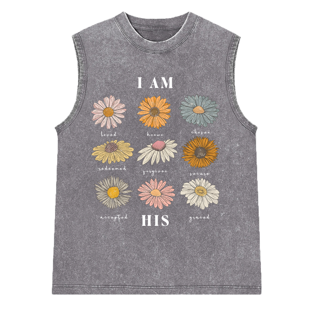 YHWH Christian Washed Sleeveless Tee Sale-GuidingCross
