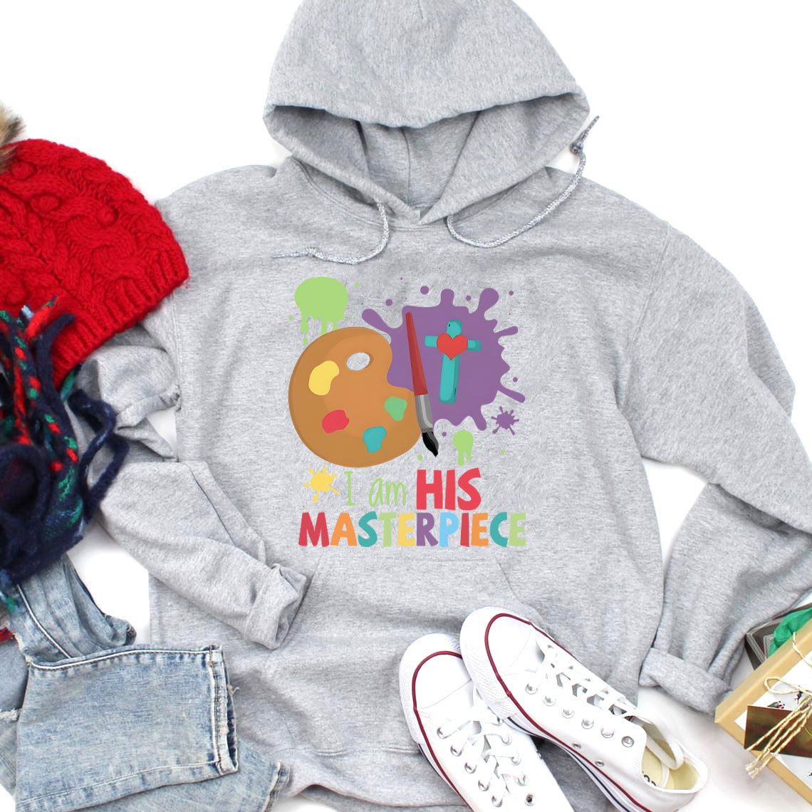 I Am His Masterpiece Christian Hoodie