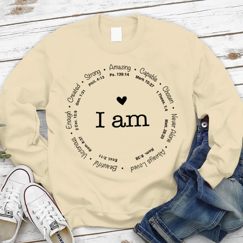 I Am Inspiration Christian Sweatshirt