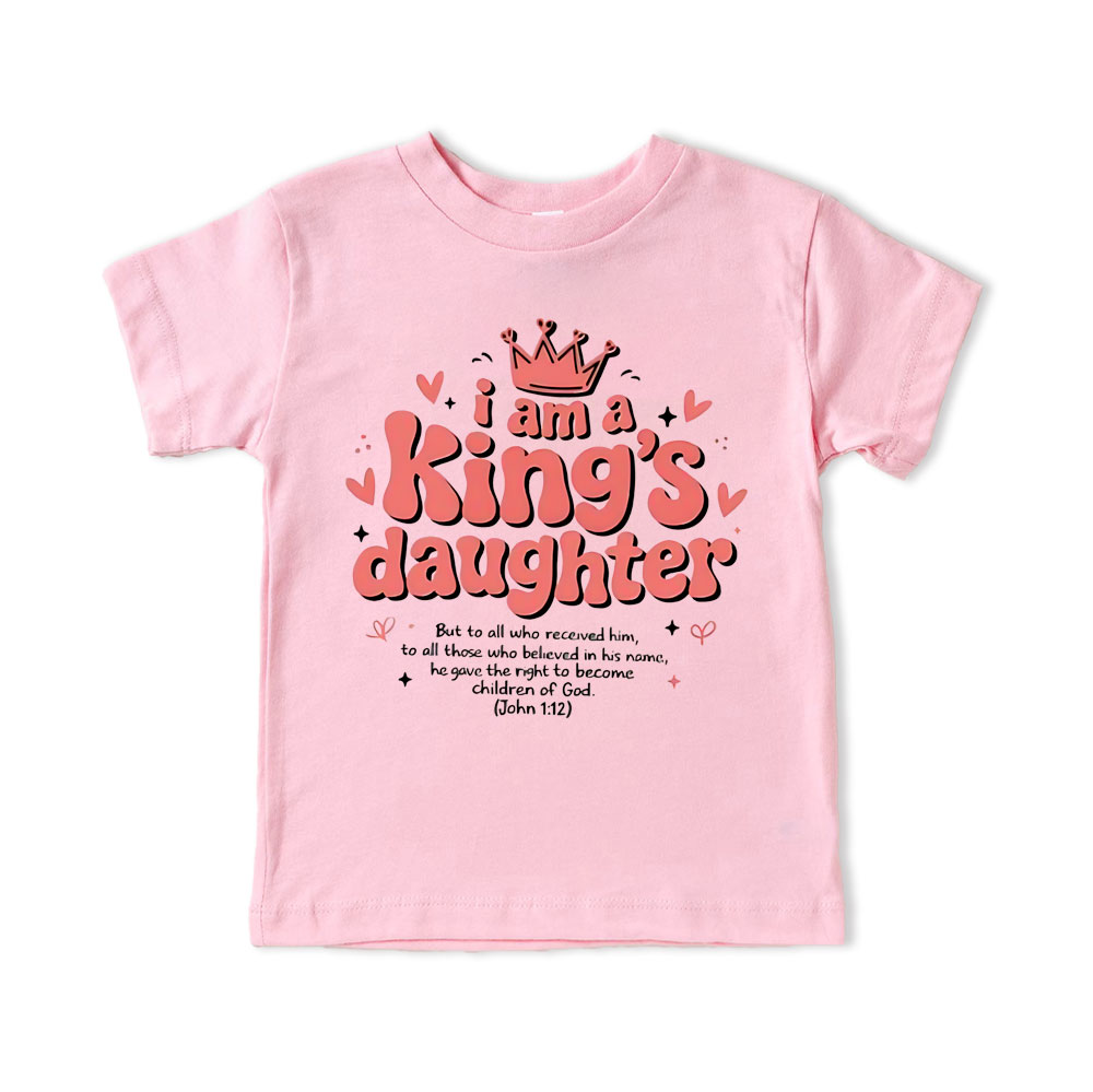 I Am King's Daugher Christian Kid T-Shirt