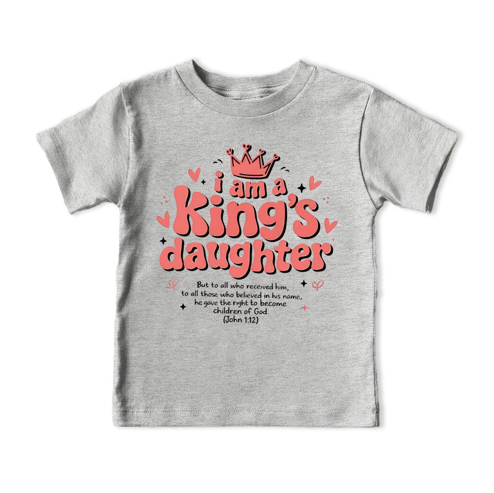 I Am King's Daugher Christian Kid T-Shirt
