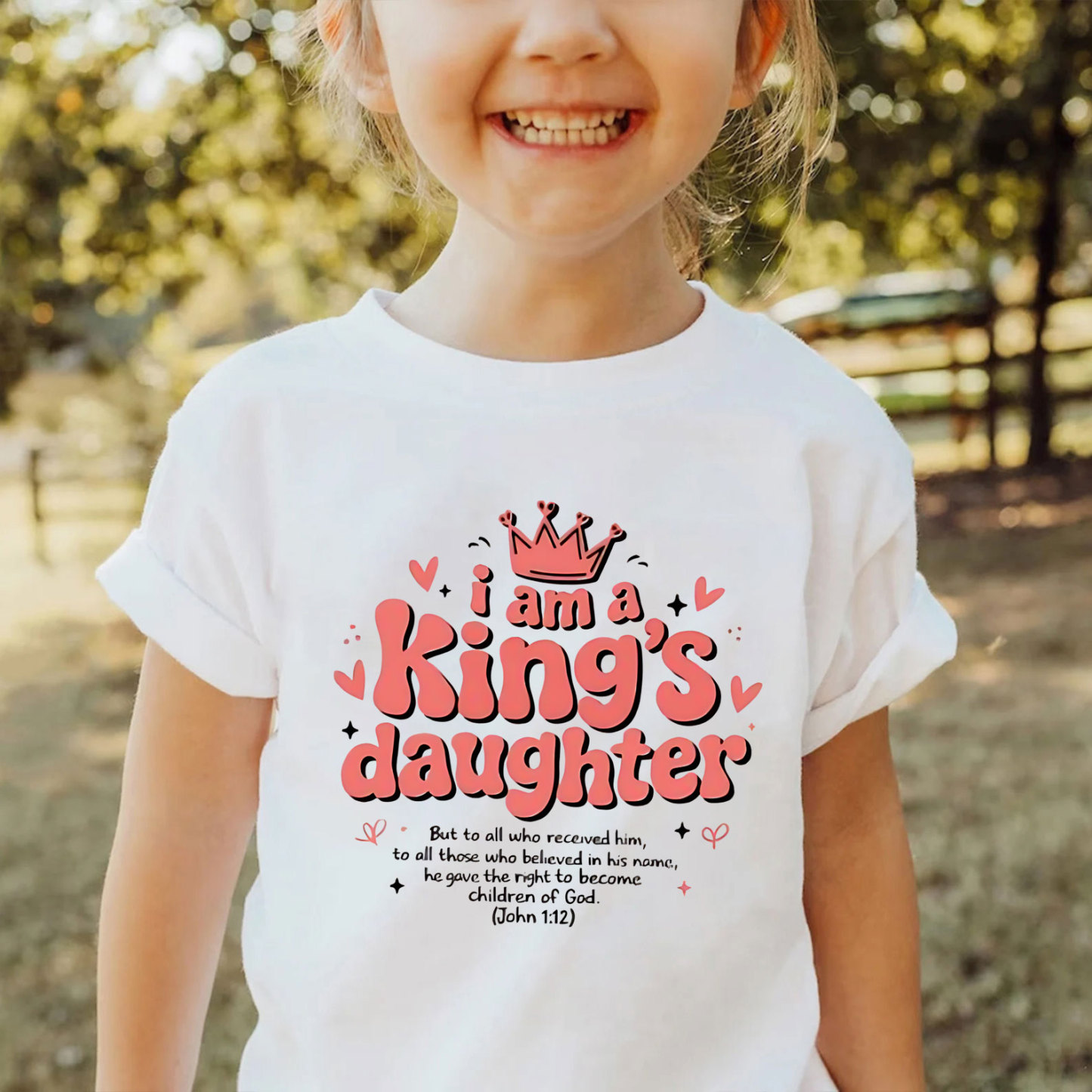 I Am King's Daugher Christian Kid T-Shirt