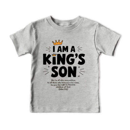 I Am King's Son Christian Kid T-Shirt