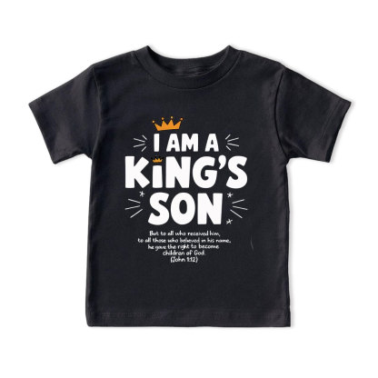 I Am King's Son Christian Kid T-Shirt