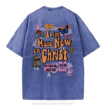 I Am Made New In Christ Christian Washed T-Shirt