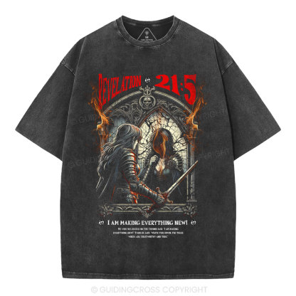 I Am Making Everything New Christian Washed T-Shirt