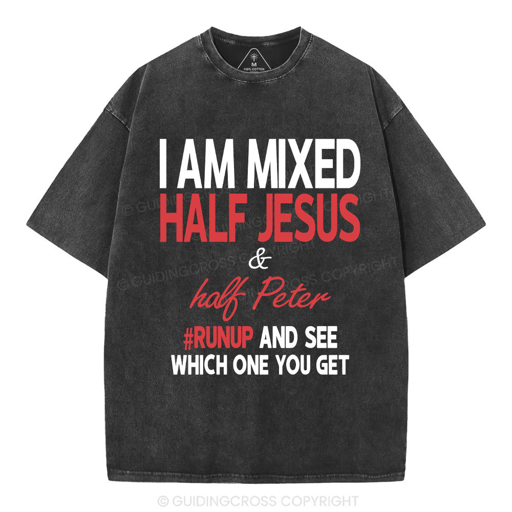 New-Sample Christian Washed T-Shirt Sale - GuidingCross