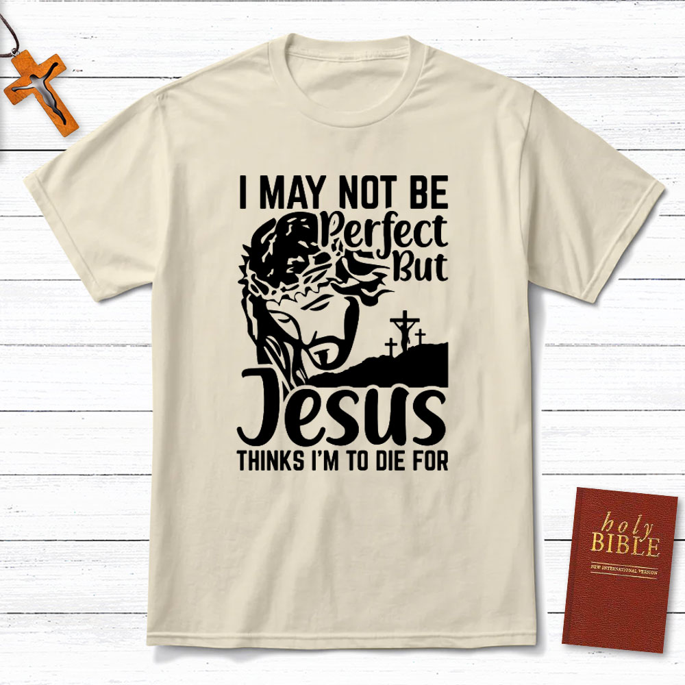 I Am Not Be Perfect But Jesus Think I Am To Die For Christian T-Shirt