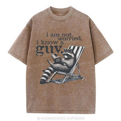 I Am Not Worried Christian Washed T-Shirt