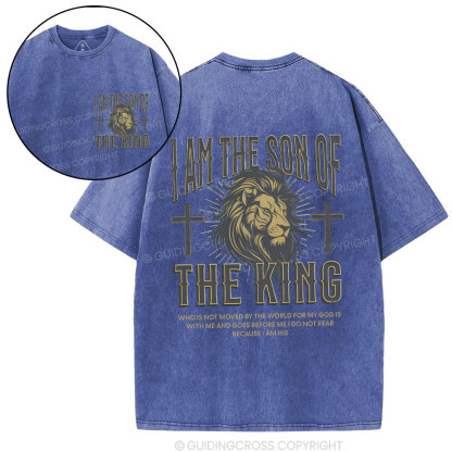 I Am Son Of The King Christian Washed T-Shirt