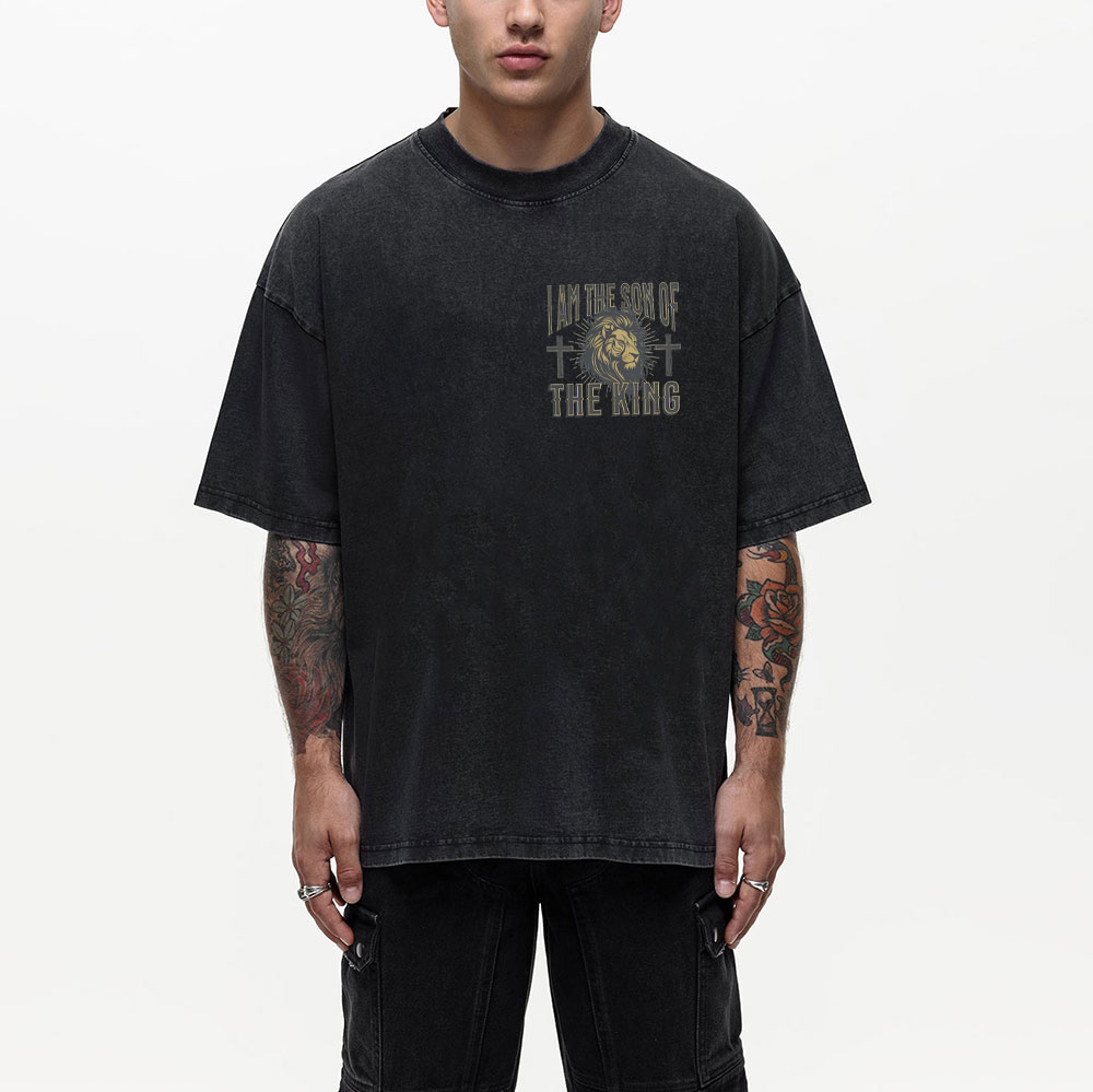 I Am Son Of The King Christian Washed T-Shirt