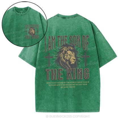 I Am Son Of The King Christian Washed T-Shirt