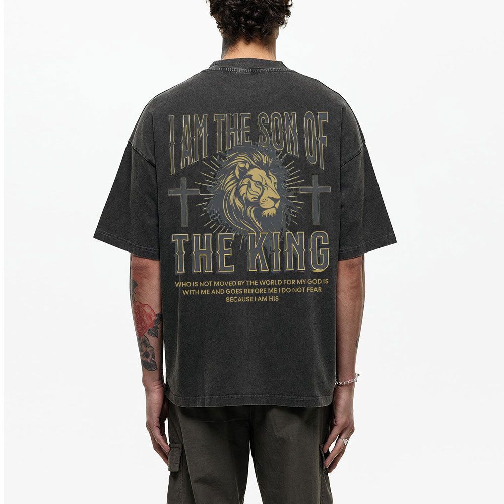 I Am Son Of The King Christian Washed T-Shirt