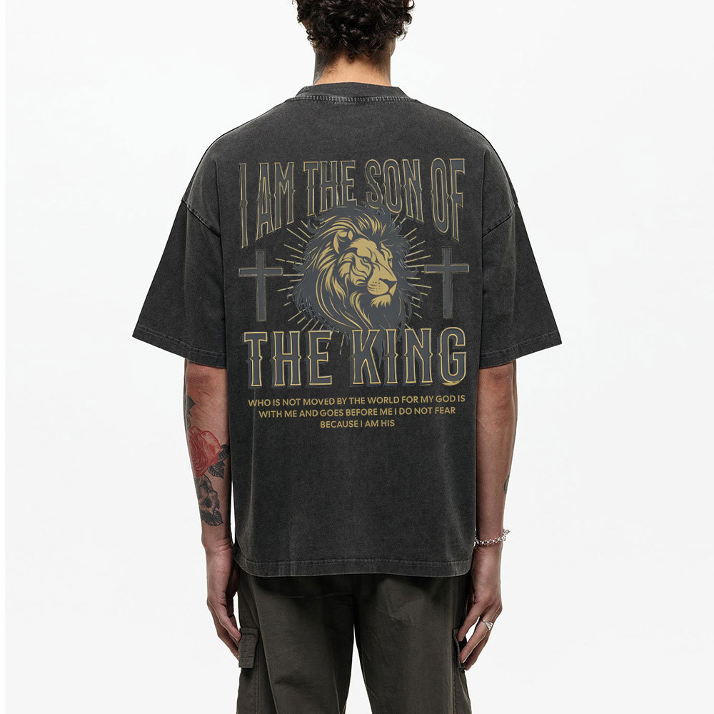 I Am Son Of The King Christian Washed T-Shirt