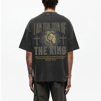 I Am Son Of The King Christian Washed T-Shirt