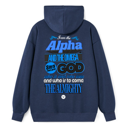 I Am The Alpha And The Omega Revelation 1:8 Christian Hoodie