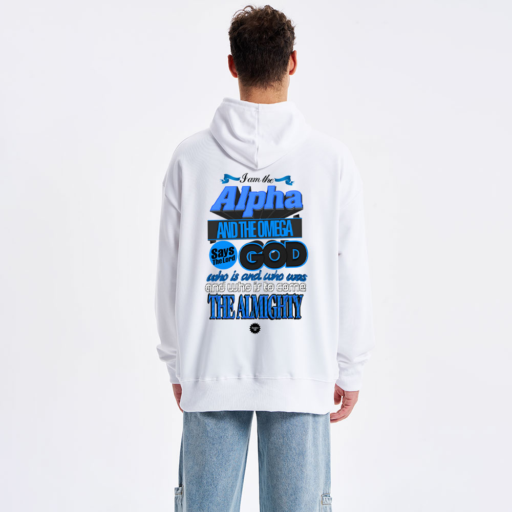 I Am The Alpha And The Omega Revelation 1:8 Christian Hoodie