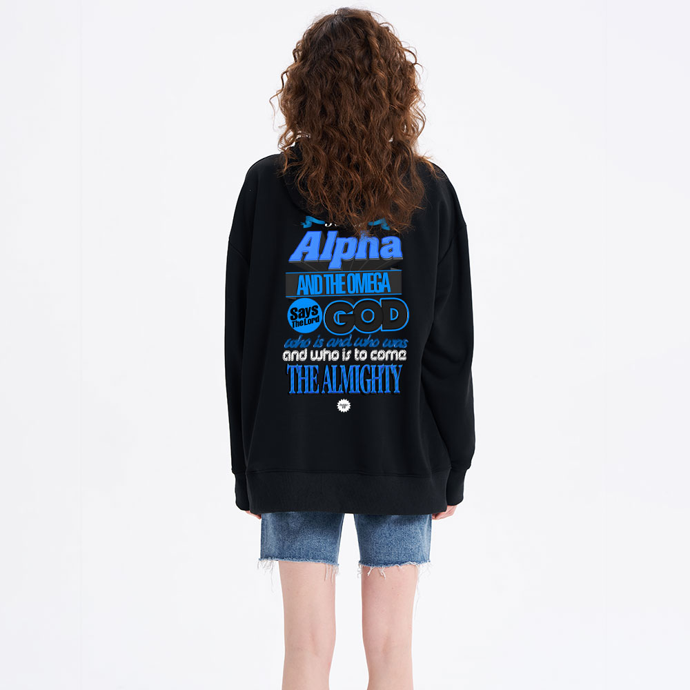 I Am The Alpha And The Omega Revelation 1:8 Christian Hoodie